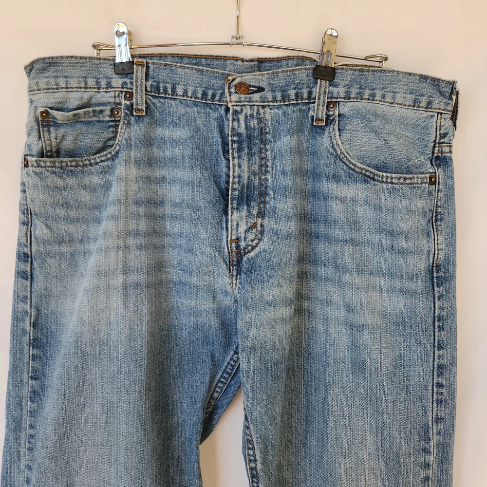 Levi's 569 Light Blue Loose Straight Men's Jeans |  Distressed | 36/34